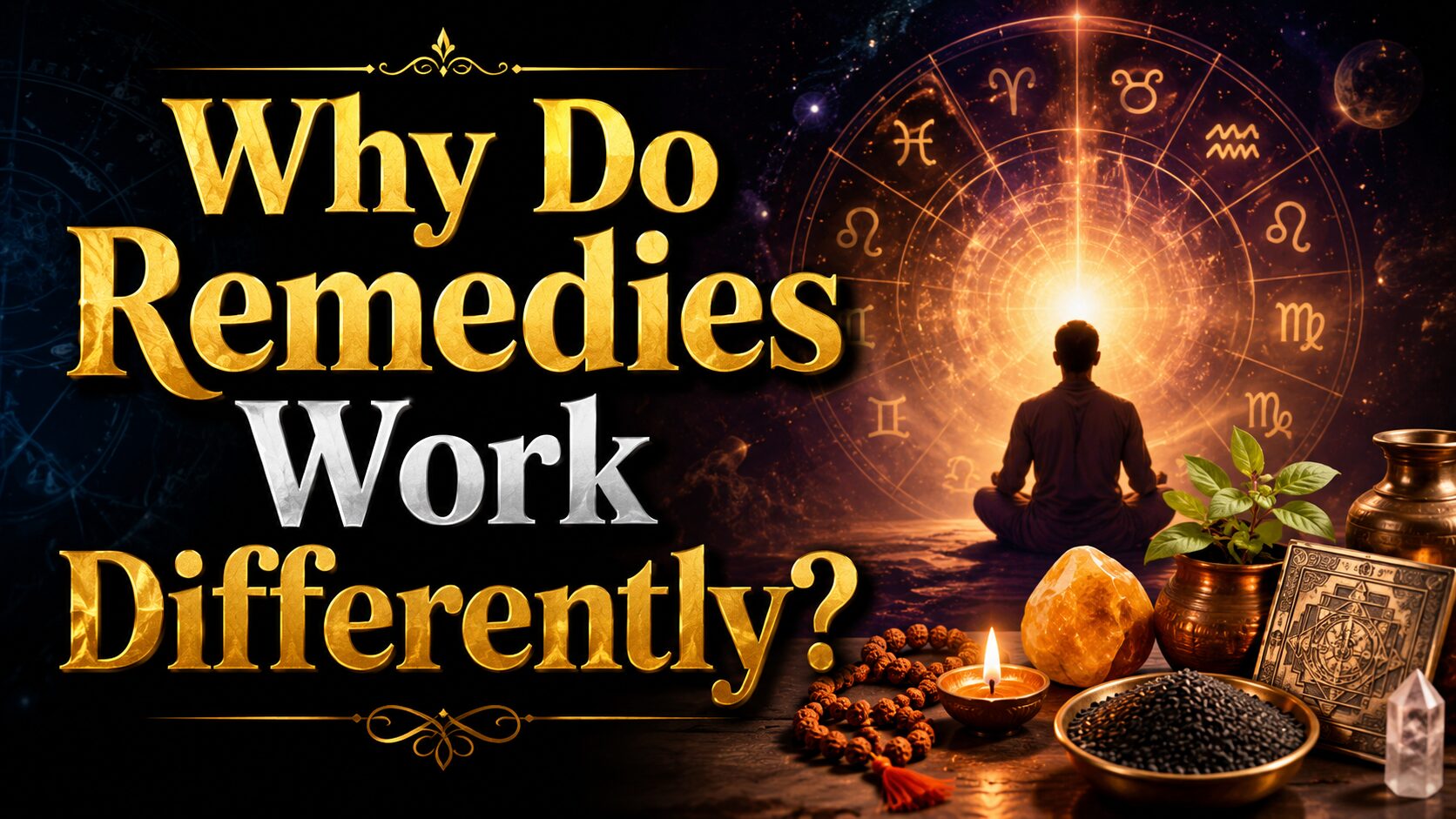 Why Do Remedies Work Differently?