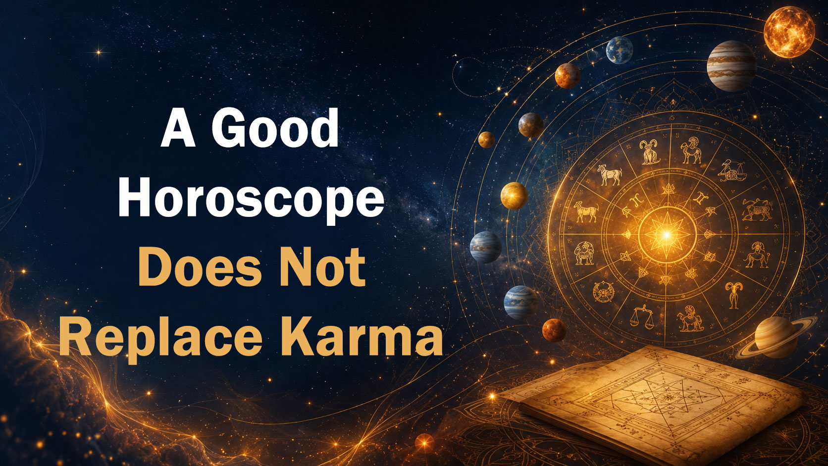 A Good Horoscope Does Not Replace Karma
