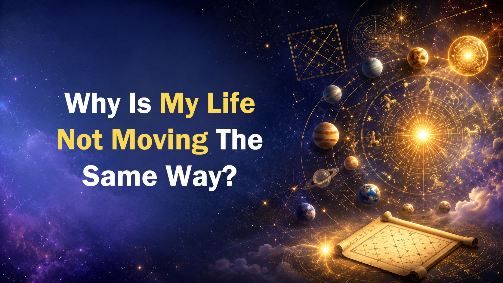 Why is my life not moving the same way?